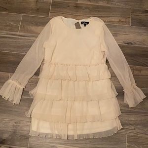 Cream layered dress